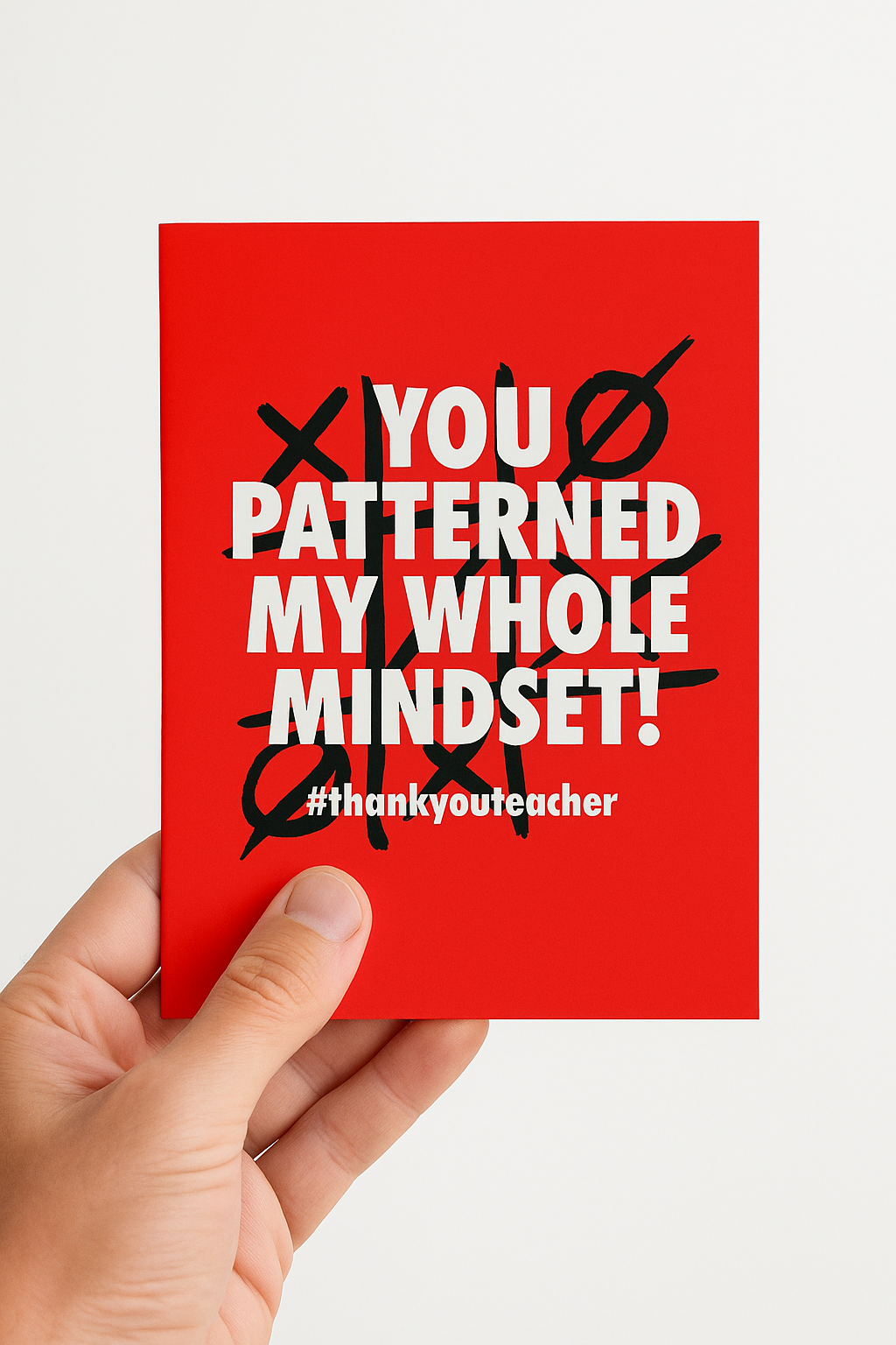 Patterned Mindset - Teacher Thank You Card